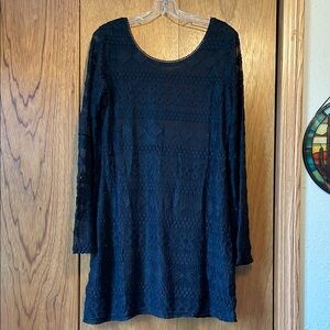 Hot Gal Blue Long Sleeve Sheath Dress